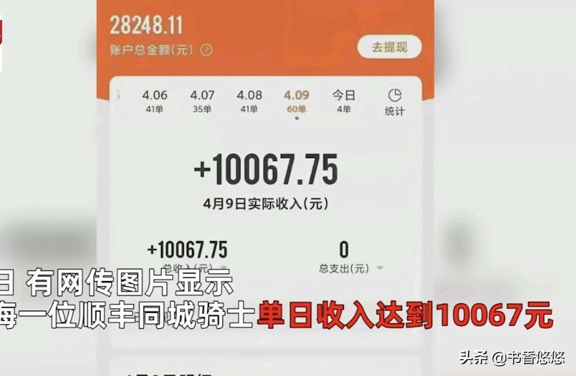 上海骑手日赚一万元用户打赏7856元，网友热议：被动还是主动打赏